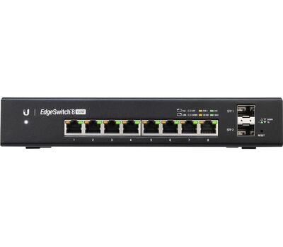 Ubiquiti EdgeSwitch 8-Port Managed PoE+ Gigabit Switch with SFP, 150W (ES-8-150W) EdgeSwitch